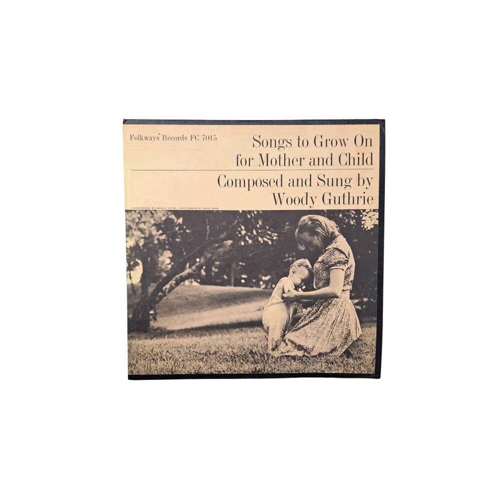 Vintage Woody Guthrie Vinyl Record Songs To Grow On Mother Child Folkways FC7015